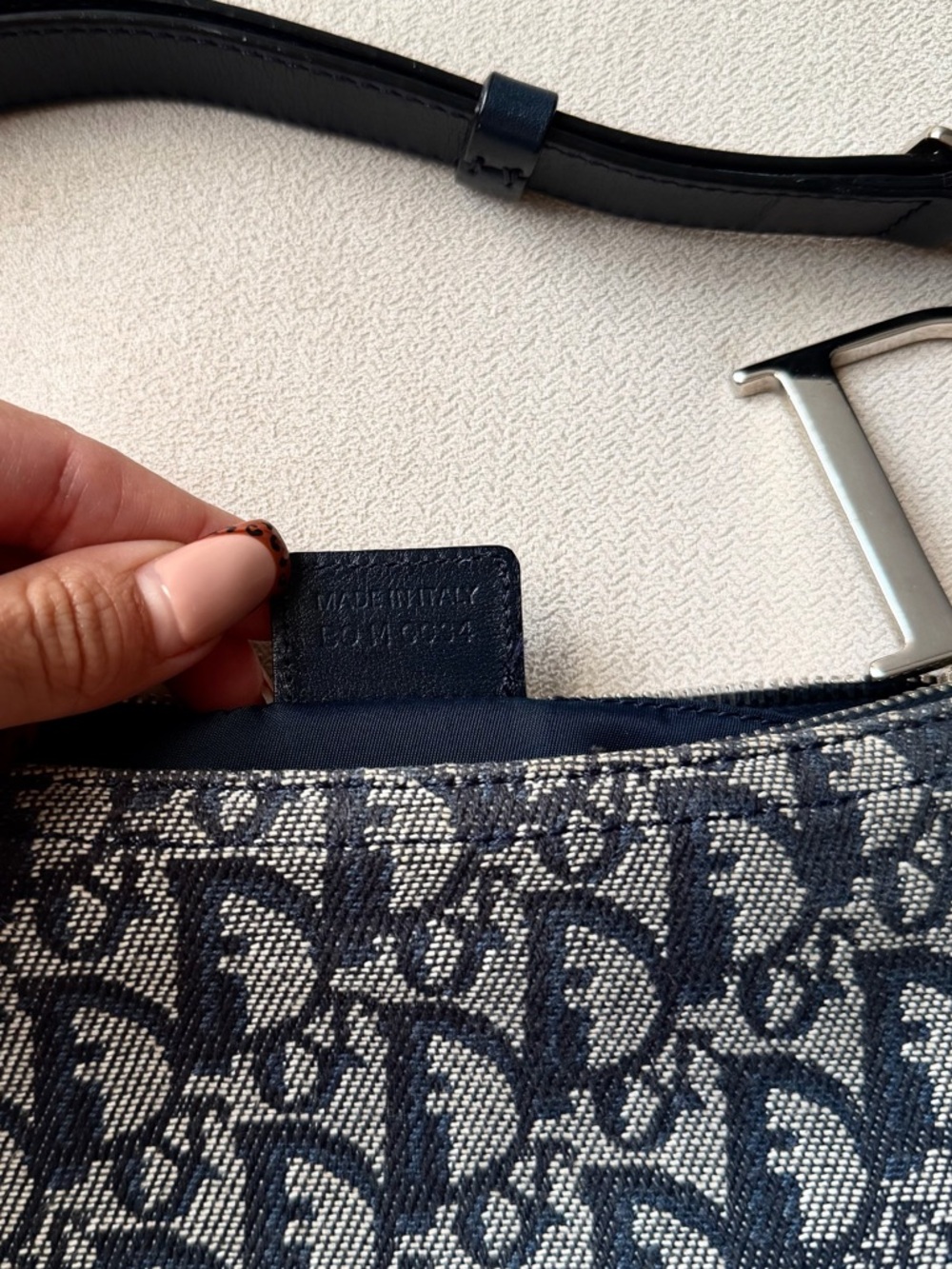 Christian Dior D Charm Blue Trotter Pochette - Picture 9 of 9